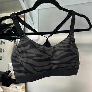 sports bra - zebra print